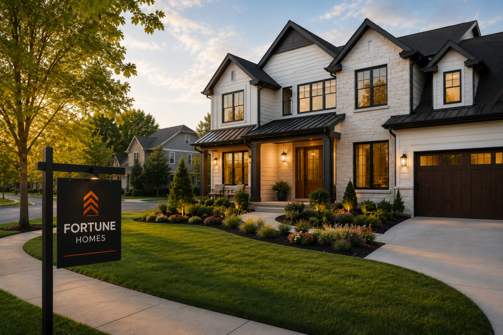 Beautiful residential neighborhood with modern homes in Catonsville Maryland