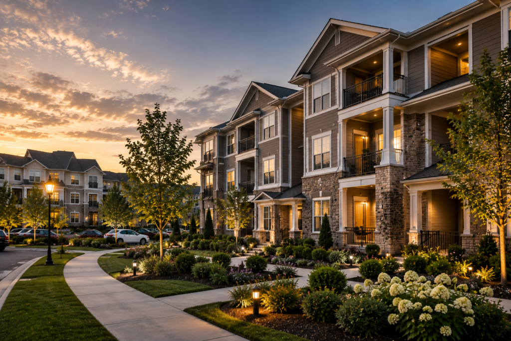 Commercial real estate investment properties including offices and retail buildings in Towson MD