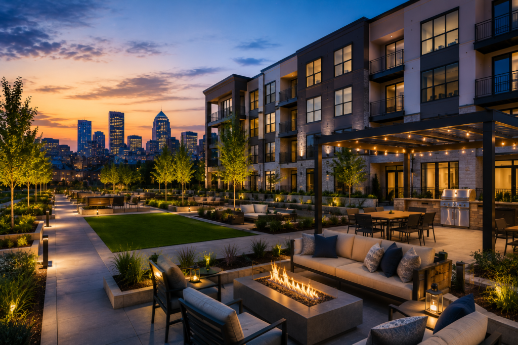 Luxury residential community showcasing successful real estate development in Montgomery County MD