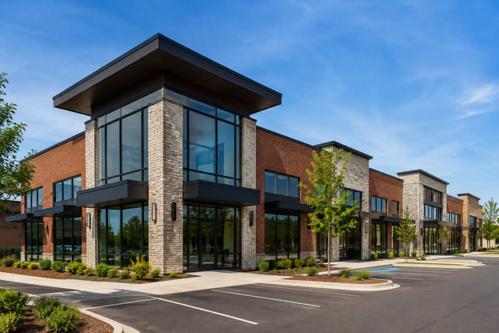 Modern commercial real estate investment property in Parkville Maryland