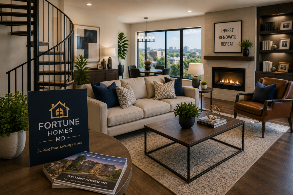 Modern luxury home interior designed for premium real estate consultation in Silver Spring MD