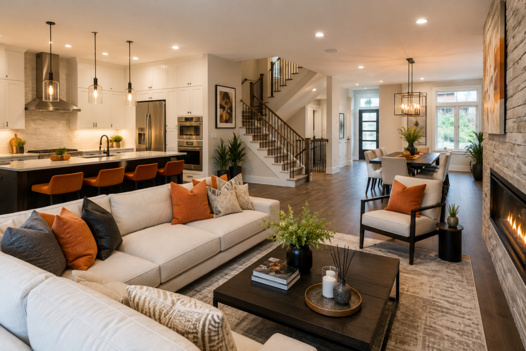 Real estate investment consultant discussing property opportunities with clients in Towson MD