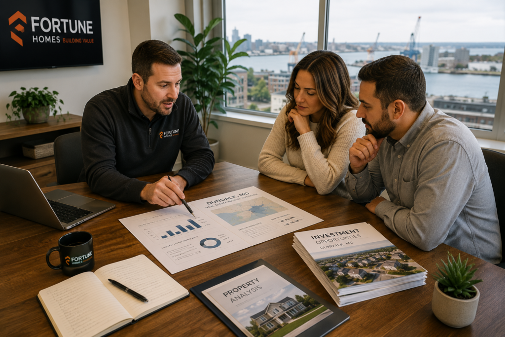 Real estate investor reviewing property opportunities in Dundalk Maryland