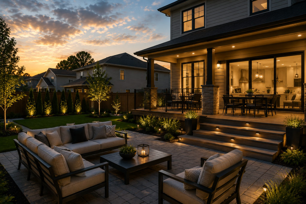 Residential neighborhood with modern homes in Dundalk Maryland